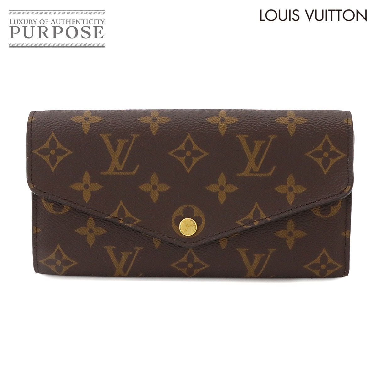 LOUIS VUITTON モノグラム ポルトフォイユ サラ 二つ折り 長財布 ブラウン M60531 RFID Monogram Sarah Wallet ルイ ヴィトン 90341366