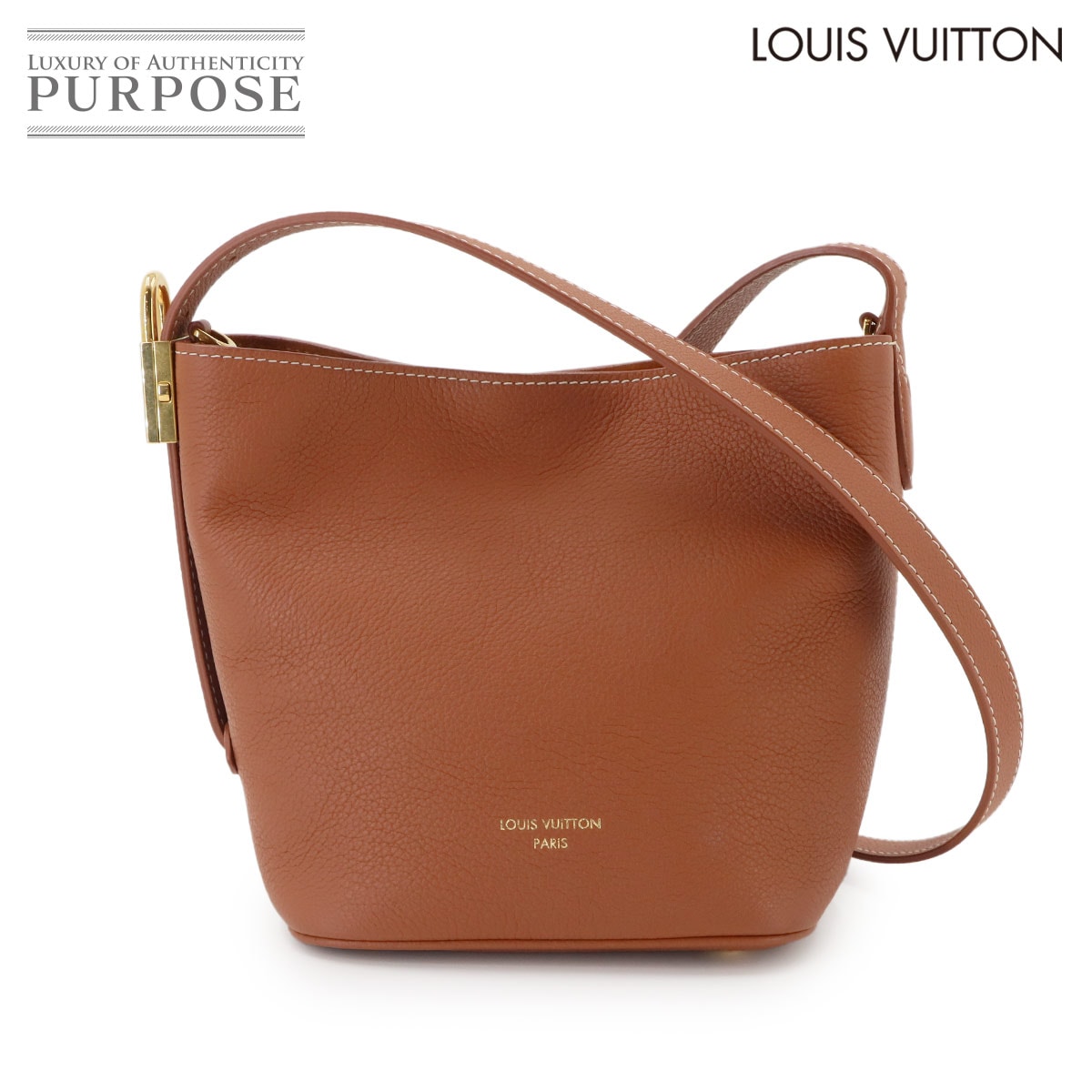 LOUIS VUITTON ロウキー オール イン BB ショルダー バッグ レザー コニャック M14416 RFID Low Key All In BB ルイ ヴィトン 90341970