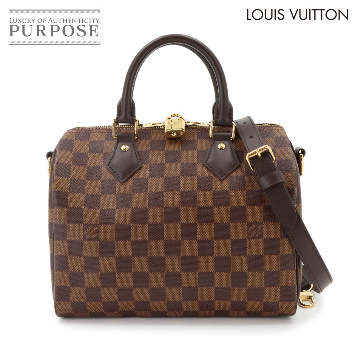 LOUIS VUITTON ダミエ スピーディ バンドリエール 25 2way ハンド ショルダー バッグ エベヌ N41368 RFID Speedy Bandouliere 25 ルイ ヴィトン 90342035