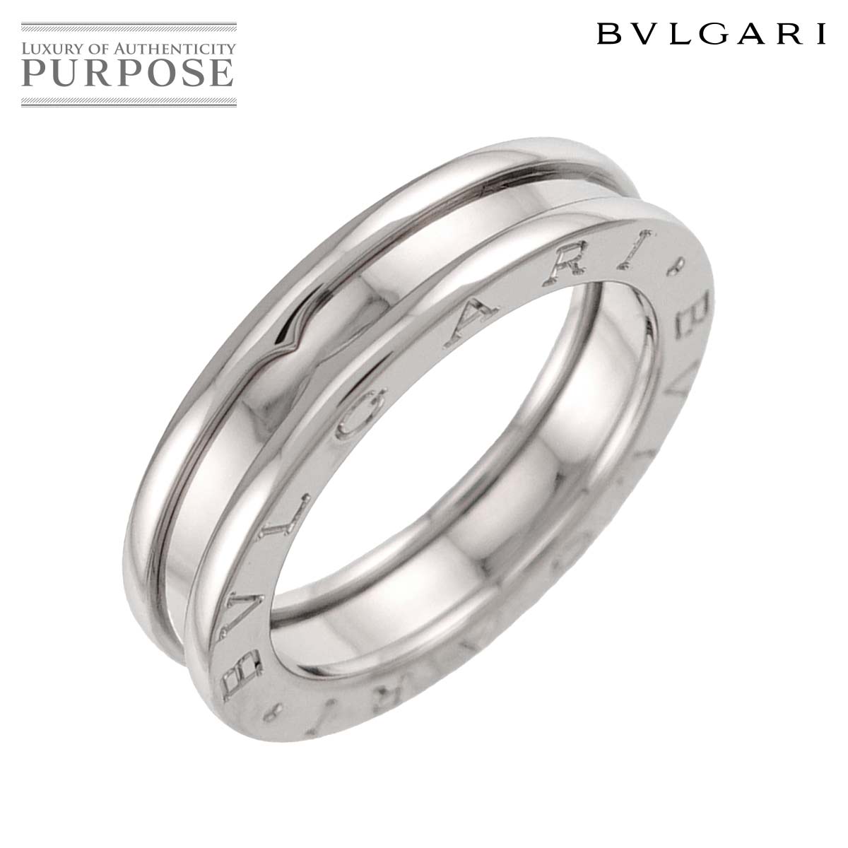 BVLGARI ビーゼロワン 1バンド #54 リング K18 WG ホワイトゴールド 750 指輪 B-zero1 Ring ブルガリ 90337043