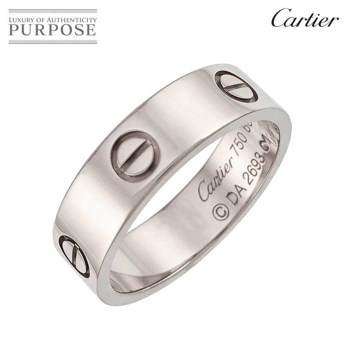 Cartier ラブ #48 リング K18 WG ホワイトゴールド 750 指輪 Love Ring
