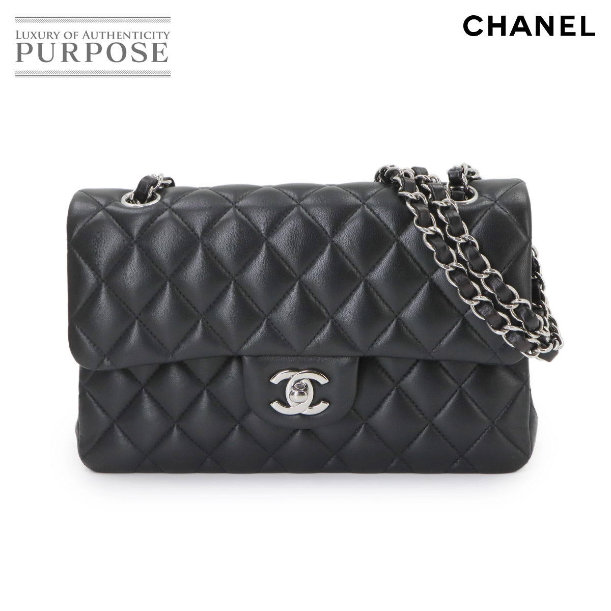 CHANEL マトラッセ 25 チェーン ショルダー バッグ キャビアスキン