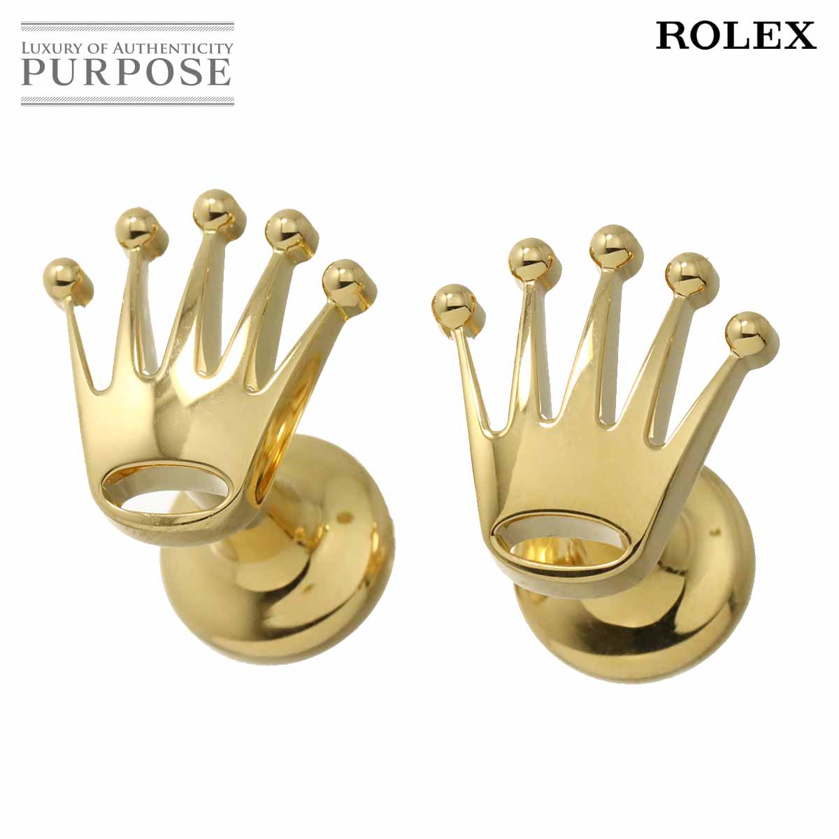 ROLEX カフリンクス クラウン A1018 K18YG イエローゴールド カフス Cufflinks ロレックス 90344429