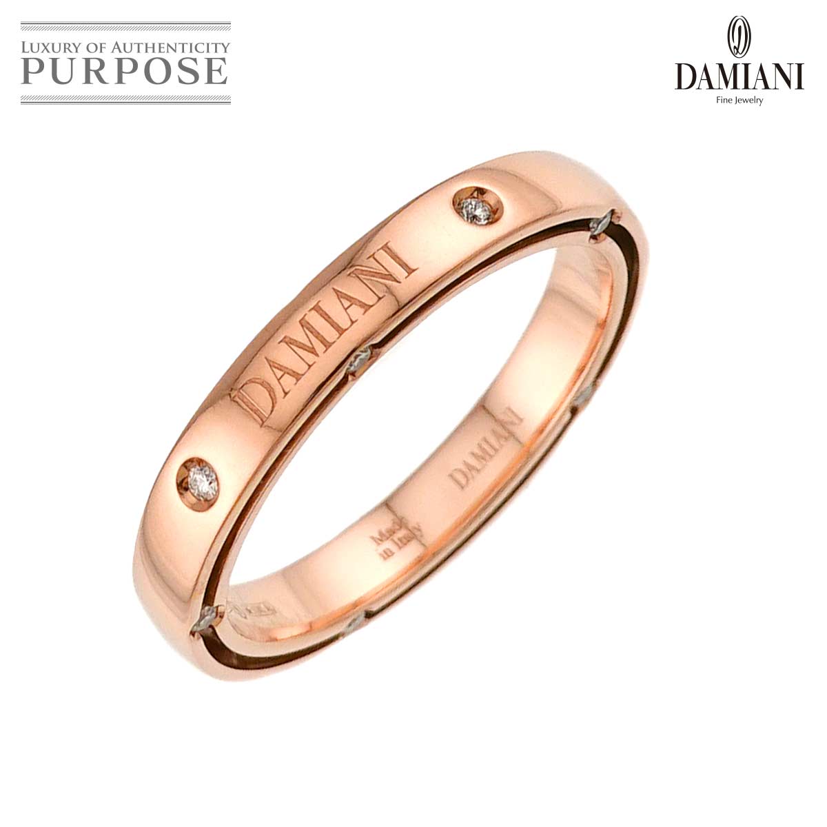 DAMIANI Dサイド 21号 リング ダイヤ K18 PG ピンクゴールド 750 指輪 Diamond Ring ダミアーニ 90336588