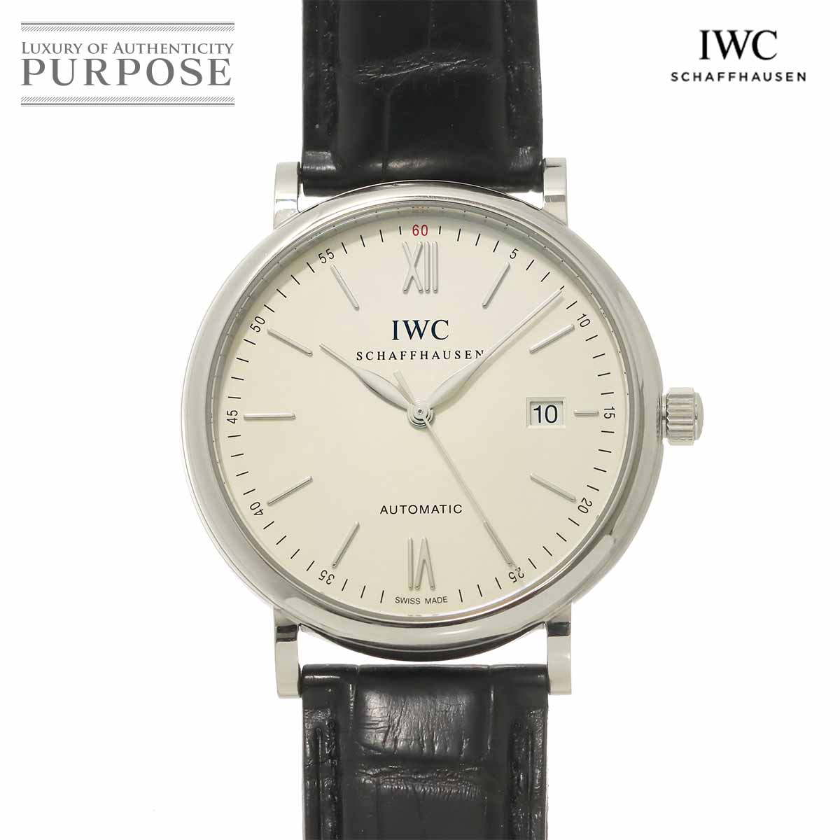 IWC ポートフィノ IW356501 メンズ 腕時計 デイト シルバー オートマ 自動巻き インターナショナル ウォッチ カンパニー Portofino 90344614