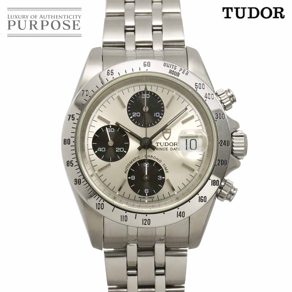 TUDOR クロノタイム プリンスデイト 79280 メンズ 腕時計 シルバー 自動巻き Chrono time チューダー チュードル 90344698