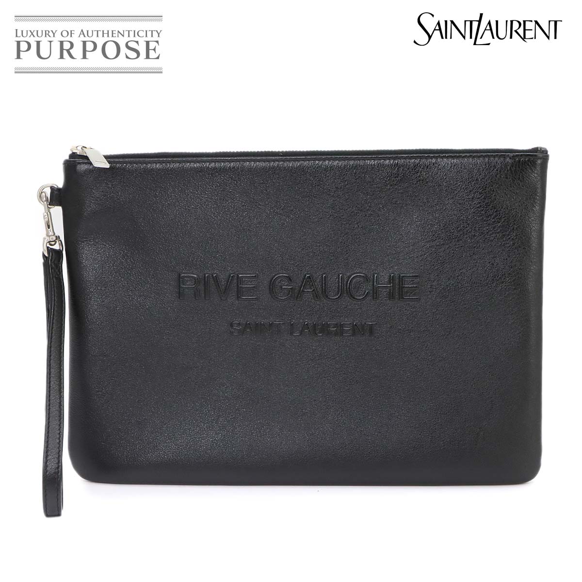 SAINT LAURENT タイニーウォレット レター型 三つ折り財布 ブラック SAINT LAURENT カサンドラ オリガミ タイニー ウォレット 三つ折り