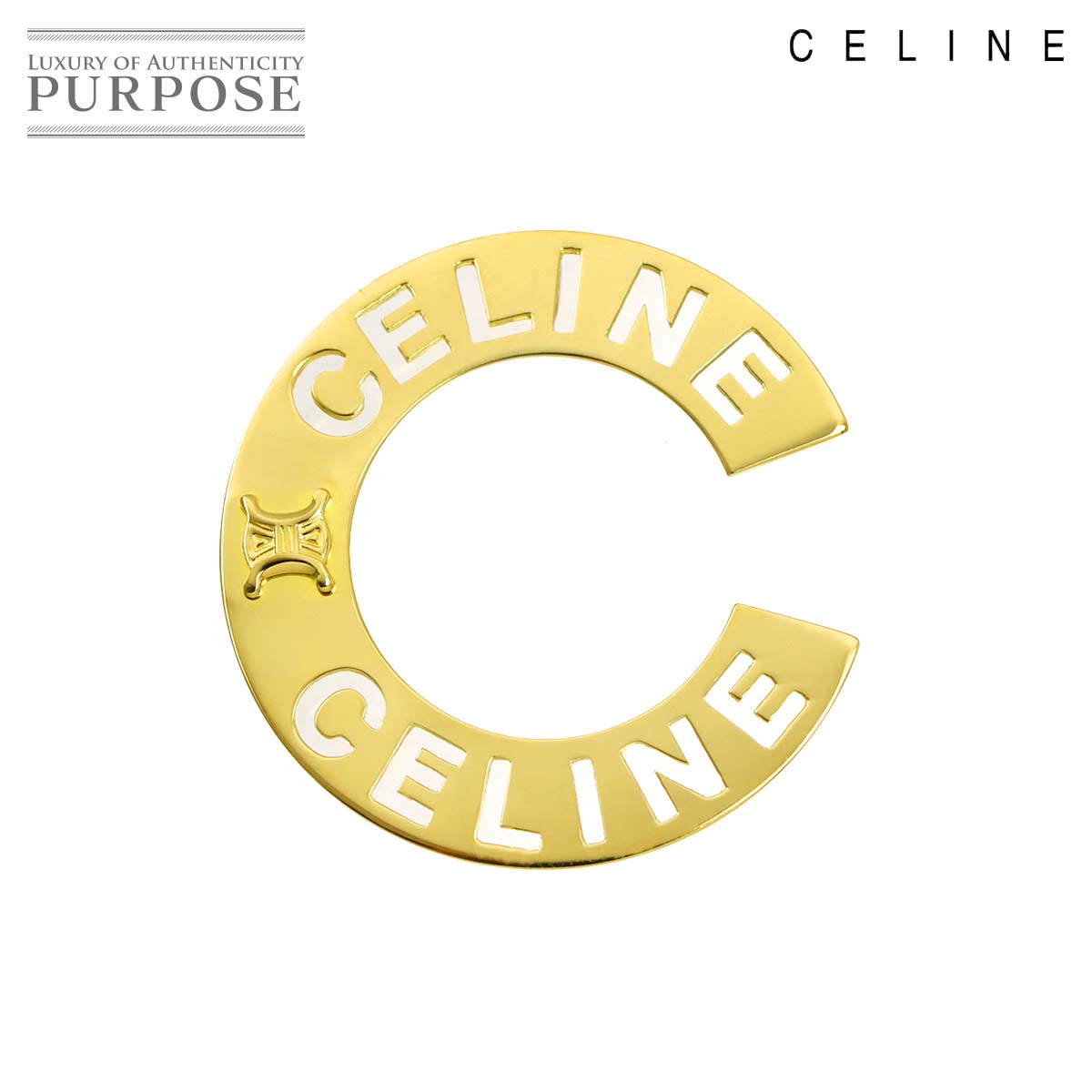 CELINE ペンダント トップ K18 YG イエローゴールド 750 Pendant Top セリーヌ 90336549