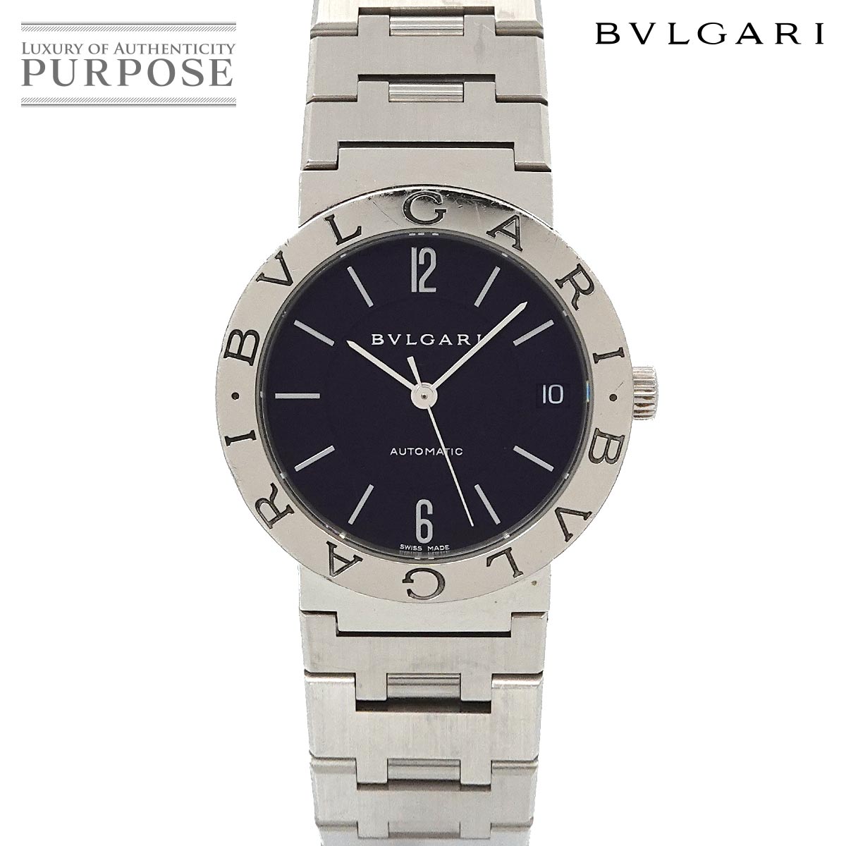 BVLGARI ブルガリブルガリ BB33SSAUTO ボーイズ 腕時計 デイト ブラック オートマ 自動巻き ウォッチ BVLGARIBVLGARI ブルガリ 90344196