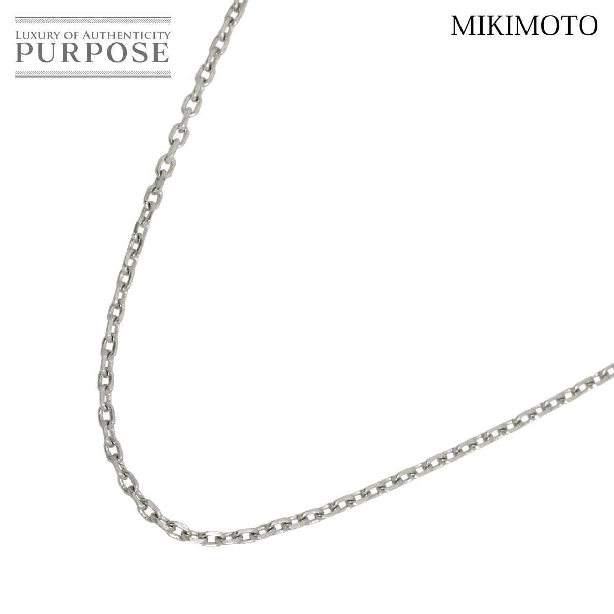 MIKIMOTO チェーン ネックレス 50cm Pt プラチナ Chain Necklace ミキモト 90334844