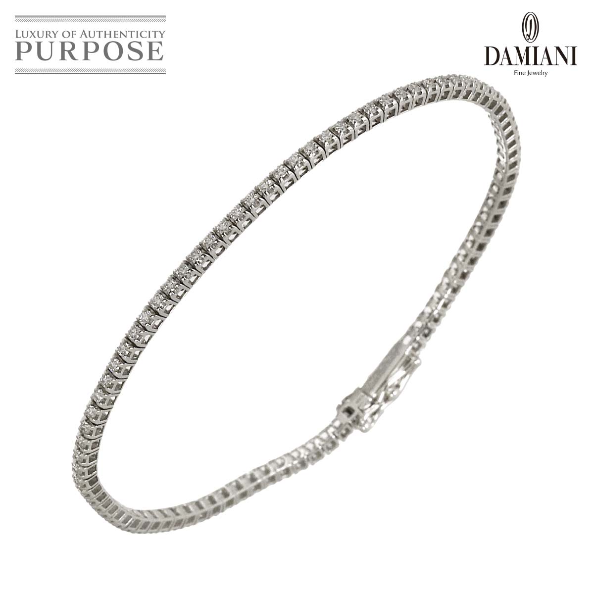 DAMIANI ヴェラモーレ ダイヤ ブレスレット 17cm K18 WG 750 Veramore Diamond Bracelet ダミアーニ 90336567