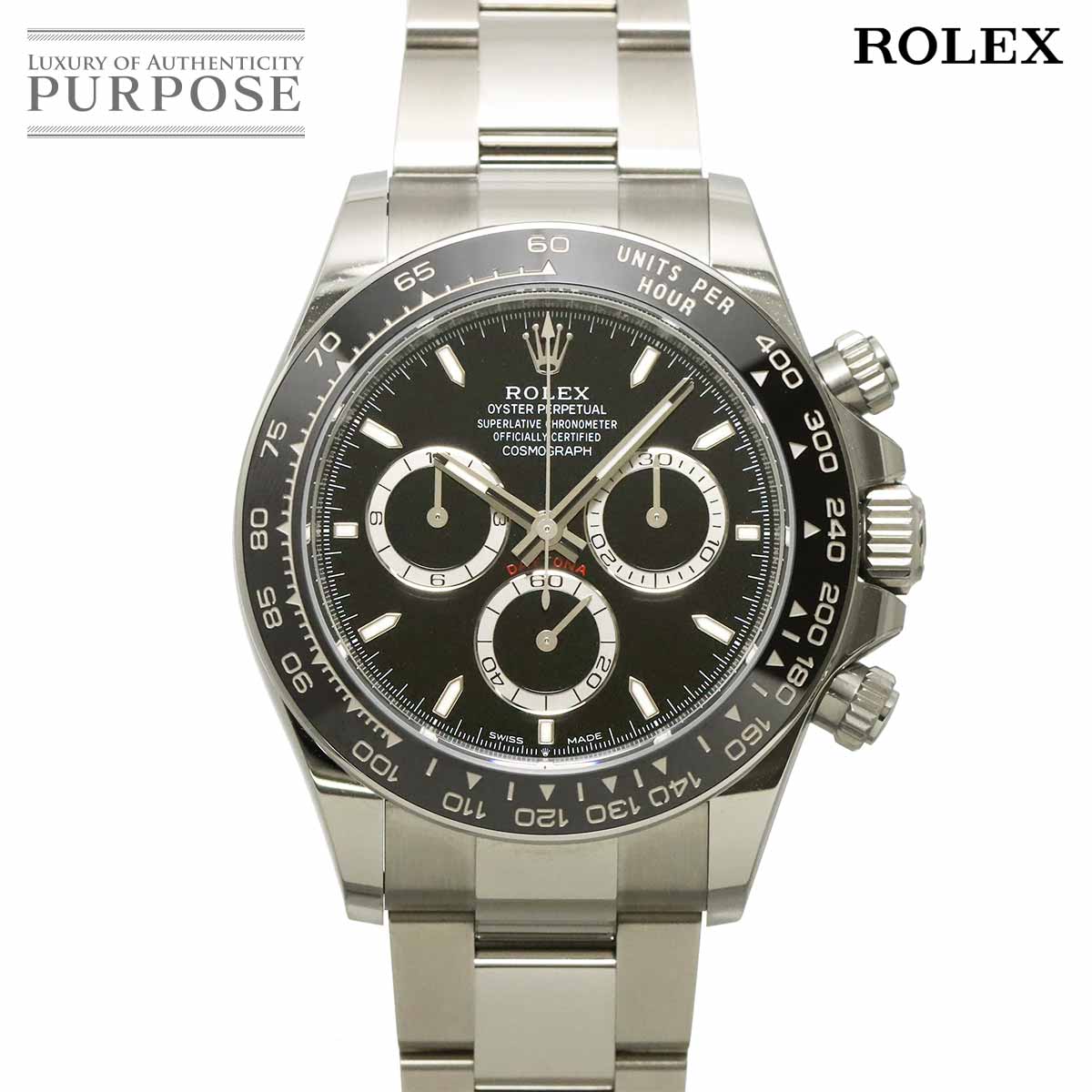 ROLEX デイトナ 126500LN ランダム番 ルーレット クロノグラフ メンズ 腕時計 ブラック オートマ 自動巻き ウォッチ Daytona ロレックス 90342716
