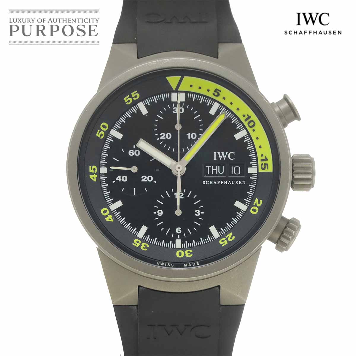 IWC アクアタイマー クロノグラフ IW371918 メンズ 腕時計 ブラック オートマ 自動巻き インターナショナル ウォッチ カンパニー 90344682