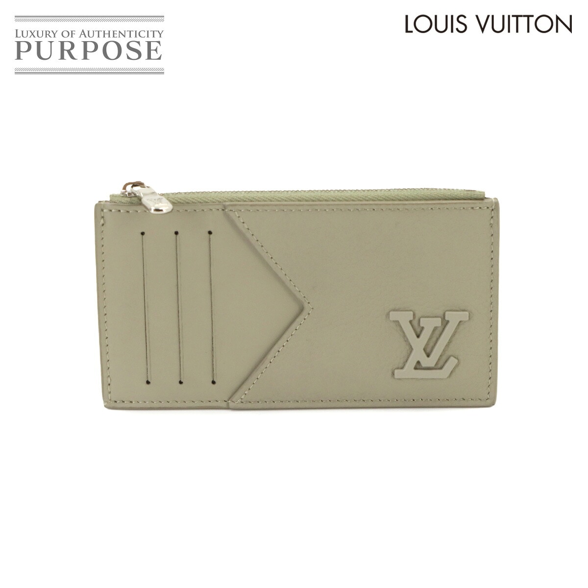 LOUIS VUITTON LVアエログラム コインカード ホルダー コインケース セージ M82282 RFID Coin Card Holder ルイ ヴィトン 90340680