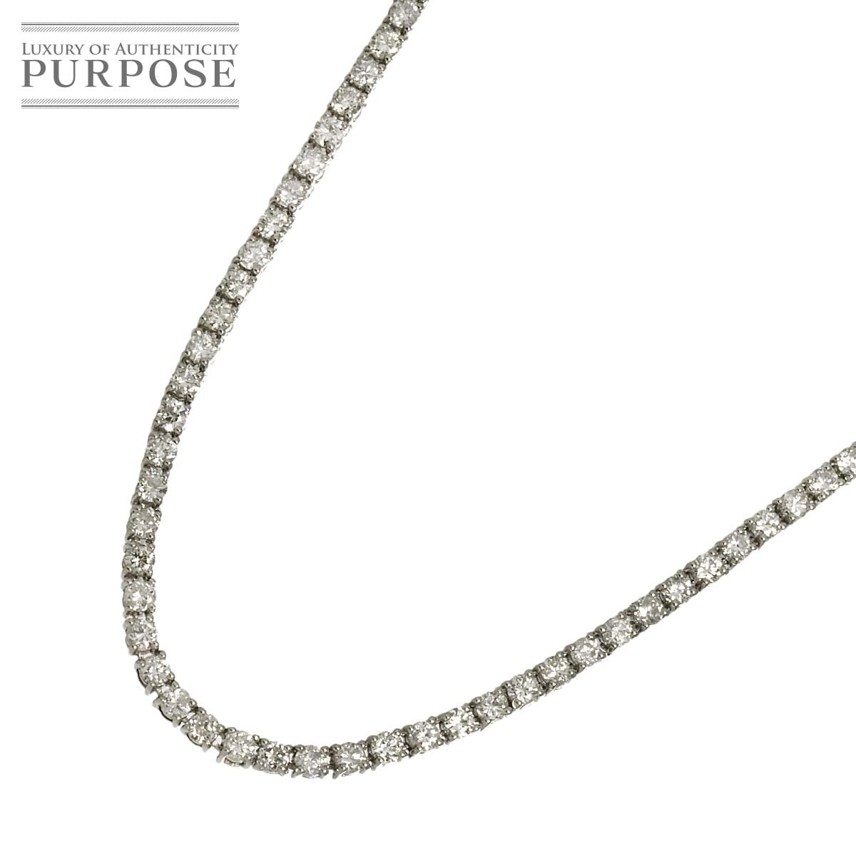 ダイヤ 5.00ct ネックレス 50cm Pt プラチナ Diamond Necklace 90344069