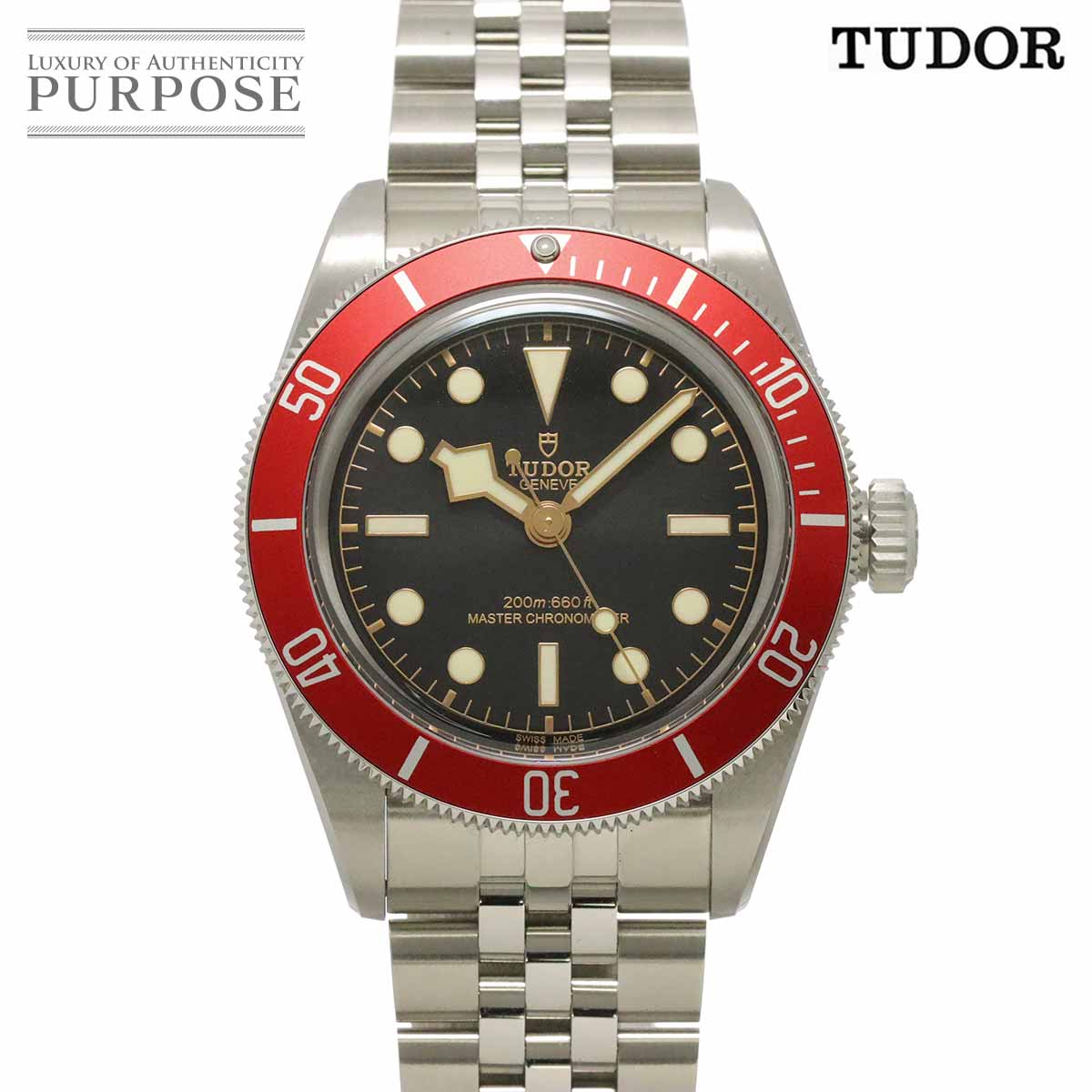 TUDOR ブラックベイ 7941A1A0RU レッドベゼル メンズ 腕時計 ブラック オートマ 自動巻き ウォッチ Heritage Black Bay チューダー チュードル 90346329