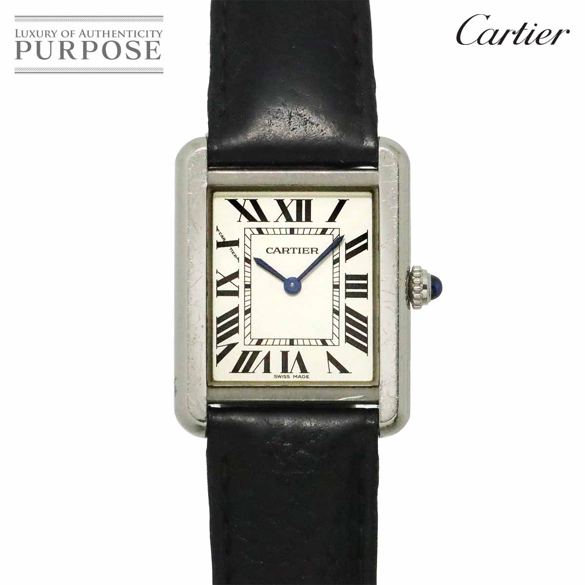 Cartier タンクソロ SM WSTA0030 レディース 腕時計 シルバー クォーツ ウォッチ Tank Solo カルティエ 90346740