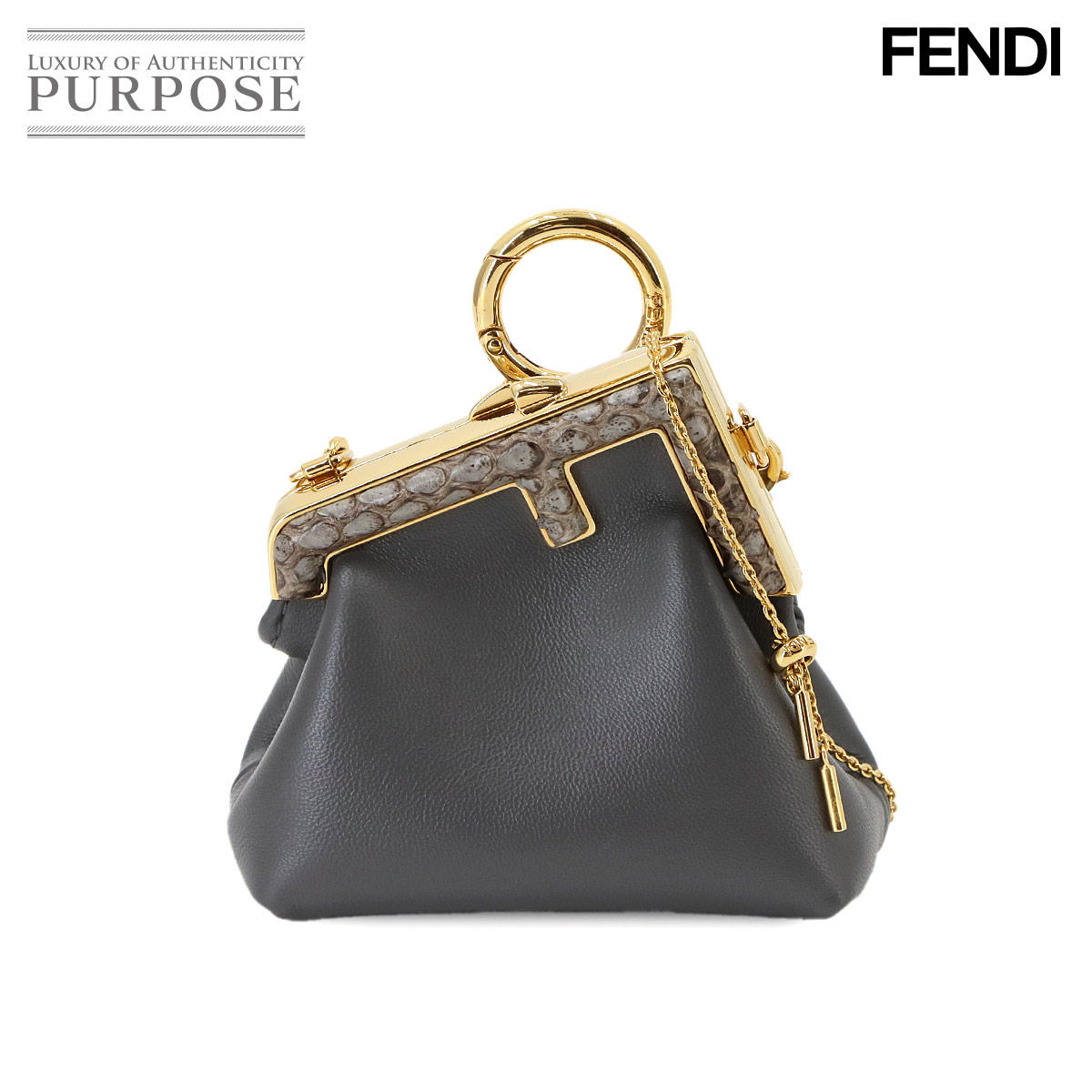 FENDI ズッキーノ マンマバケット ショルダー バッグ キャンバス
