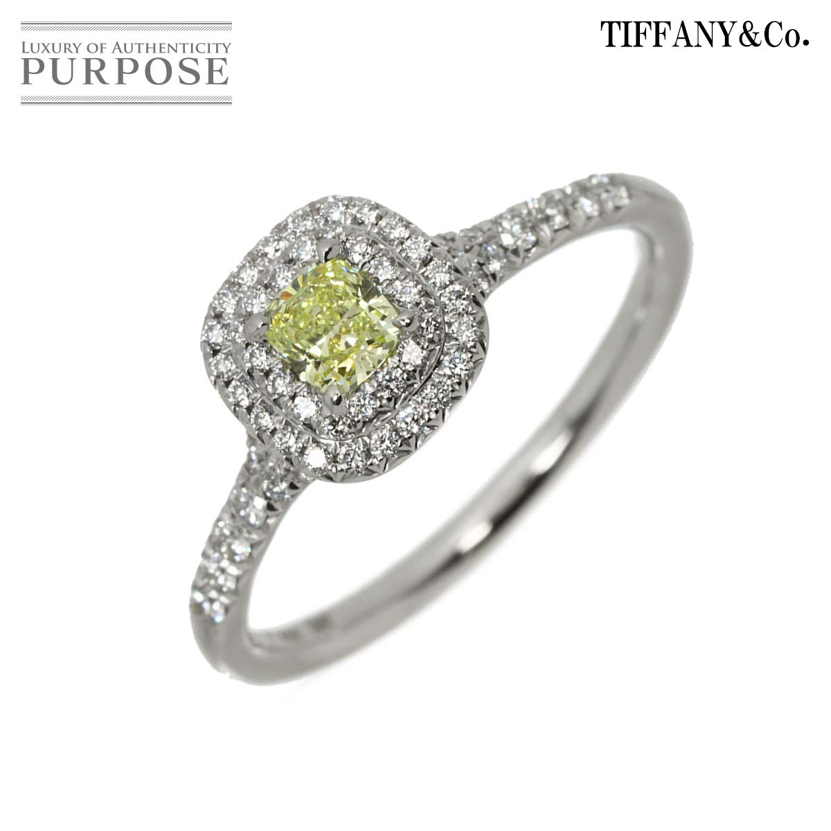 TIFFANY&CO. ソレスト 16号 リング ダイヤ 0.26ct Pt プラチナ K18 WG ホワイトゴールド 750 指輪 Diamond Ring ティファニー 90337484