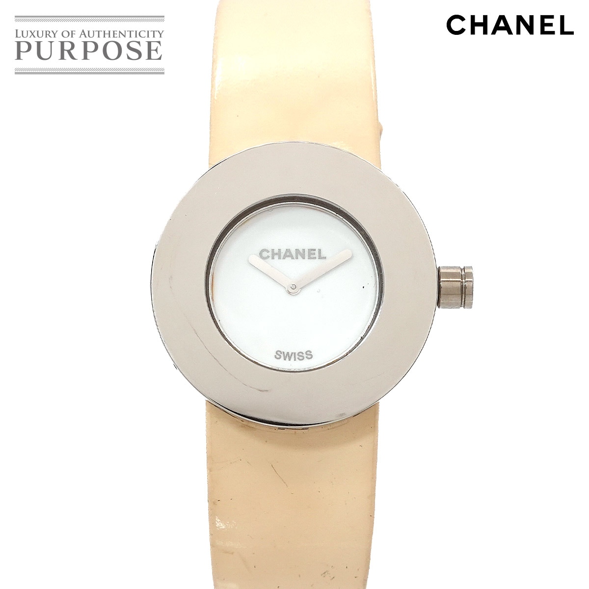 CHANEL ラ ロンド H0580 ヴィンテージ レディース 腕時計 ホワイト クォーツ ウォッチ La Ronde シャネル 90344961