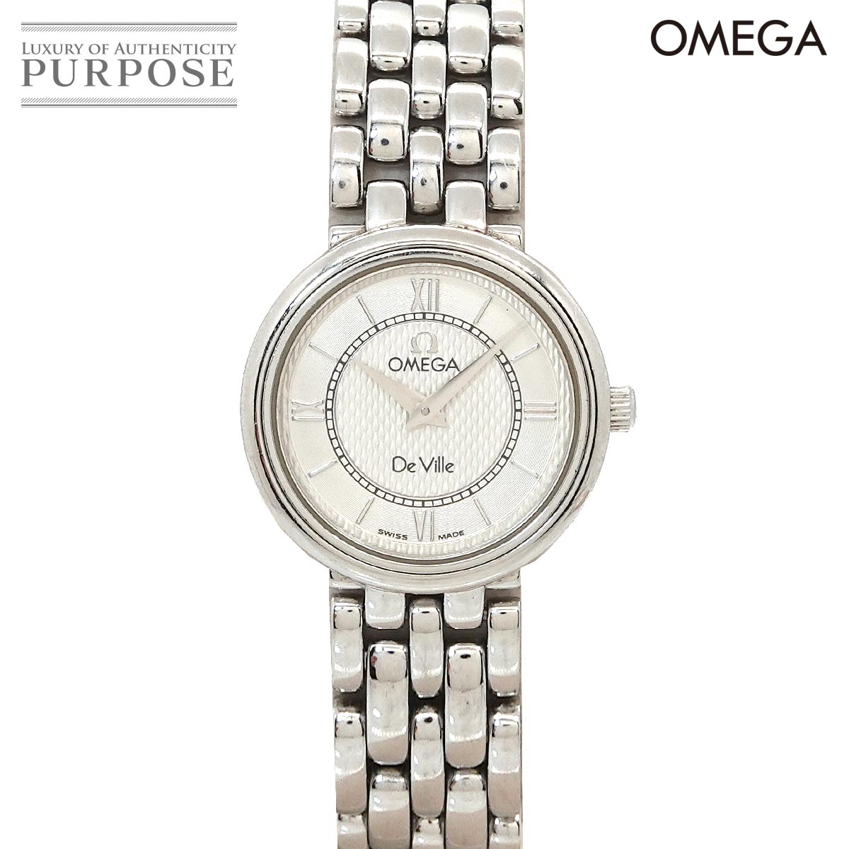 OMEGA デビル プレステージ 7574 31 レディース 腕時計 シルバー クォーツ ウォッチ De Ville オメガ 90346758