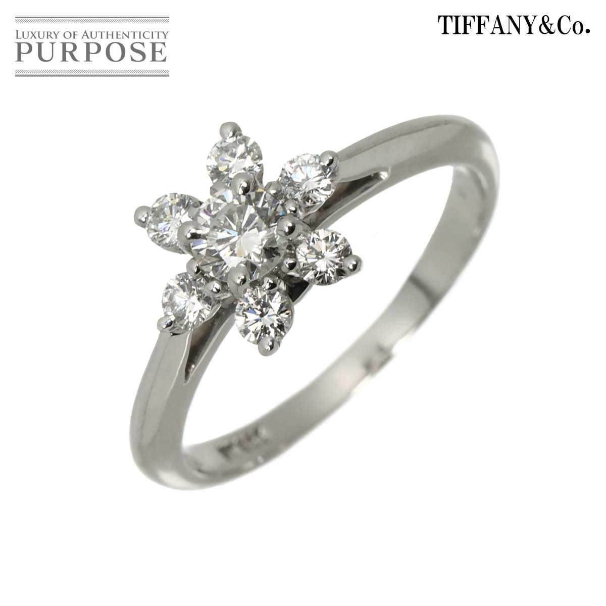 TIFFANY&CO. バターカップ 9.5号 リング ダイヤ Pt プラチナ 指輪 Diamond Ring ティファニー 90337099