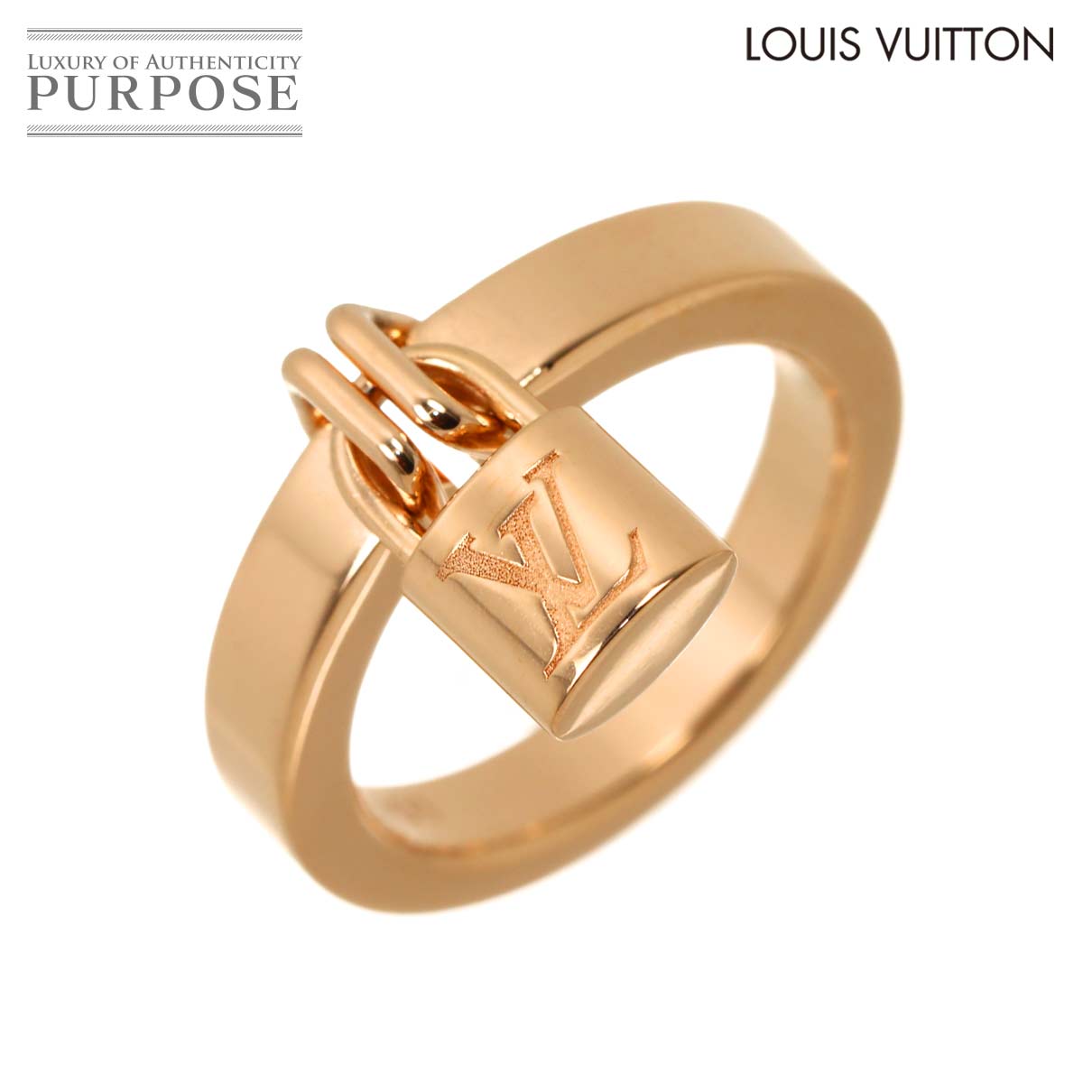 LOUIS VUITTON バーグ ロックイット #47 リング K18 PG ピンクゴールド 750 指輪 Lockit Ring ルイ ヴィトン 90337333