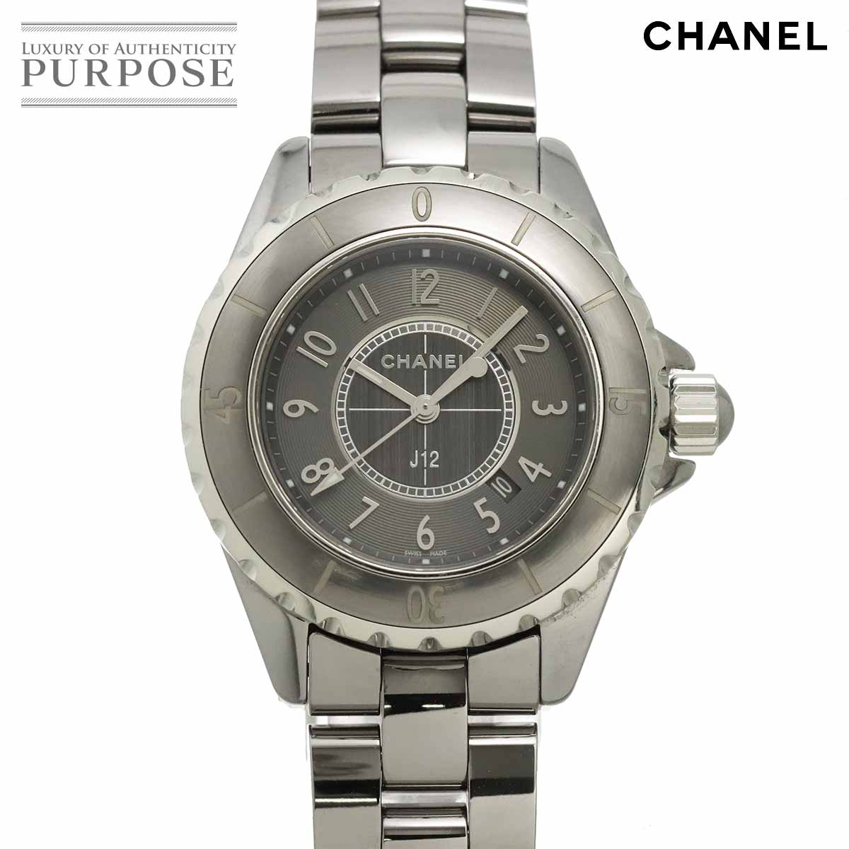 CHANEL J12 クロマティック 33mm H2978 レディース 腕時計 グレー セラミック クォーツ シャネル 90346080