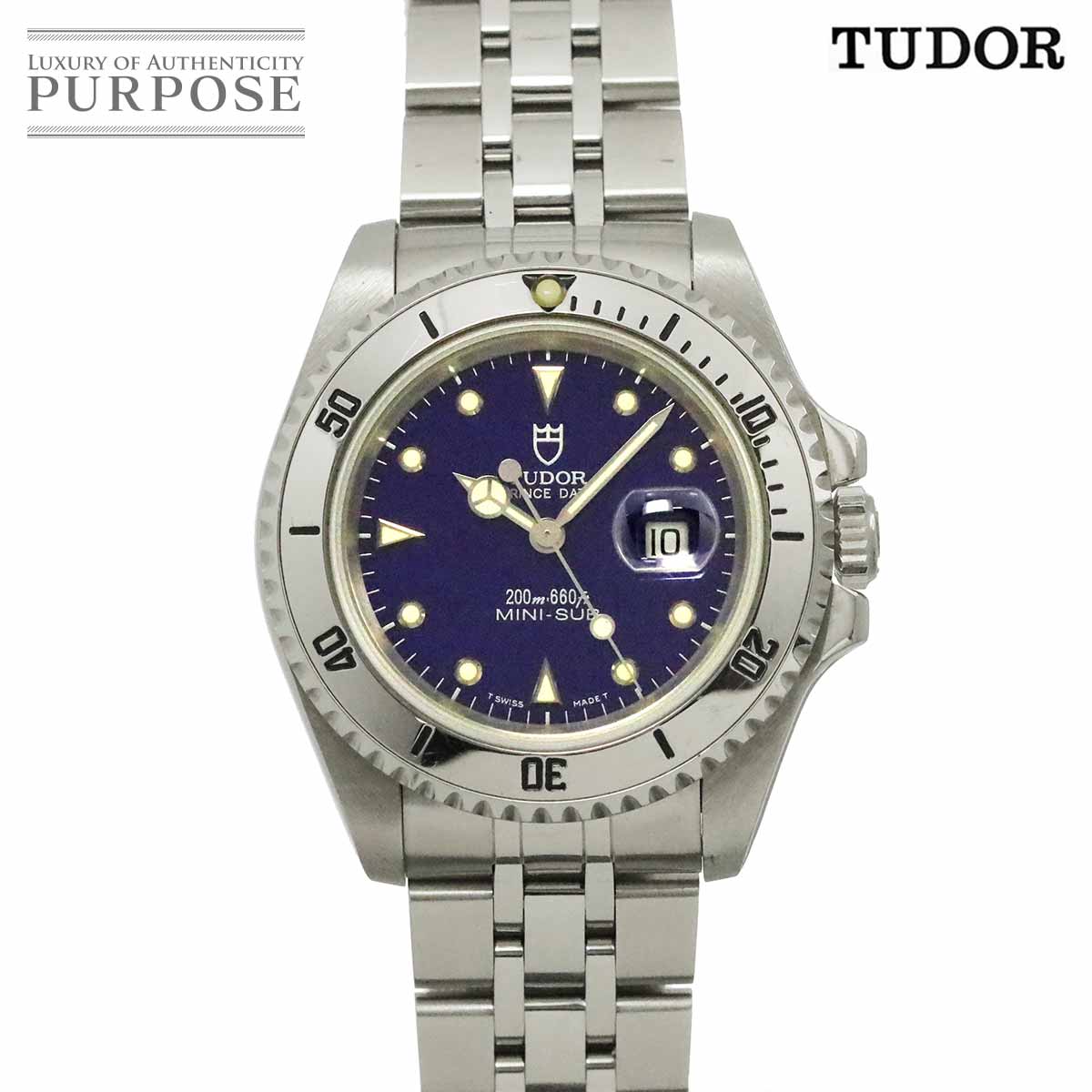 TUDOR プリンスデイト ミニサブ 73190 ボーイズ 腕時計 デイト ブルー オートマ 自動巻き ウォッチ Prince Date Mini-Subチューダー チュードル 90346770
