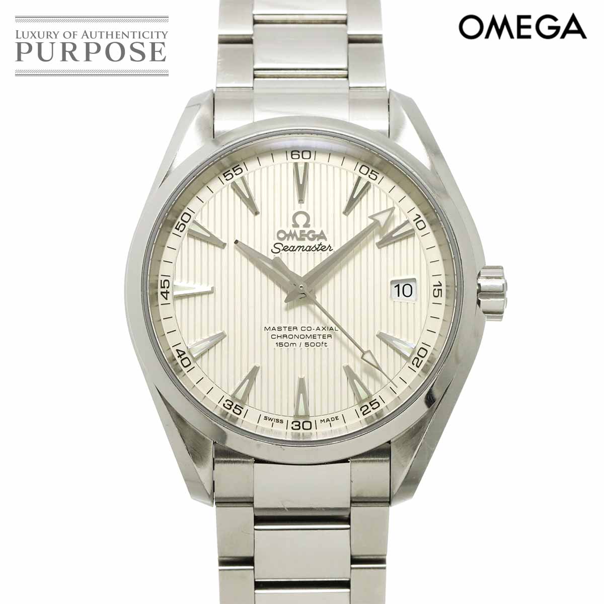 OMEGA シーマスター アクアテラ コーアクシャル 231 10 42 21 02 003 メンズ 腕時計 デイト シルバー 自動巻き ウォッチ Seamaster オメガ 90347173