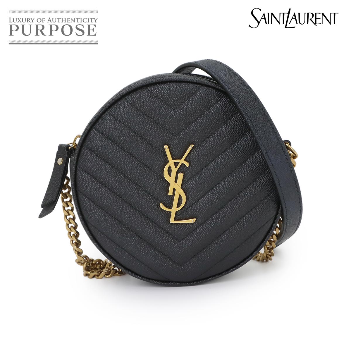 SAINT LAURENT ケイト チェーン ウォレット 二つ折り 長財布 クロコ型