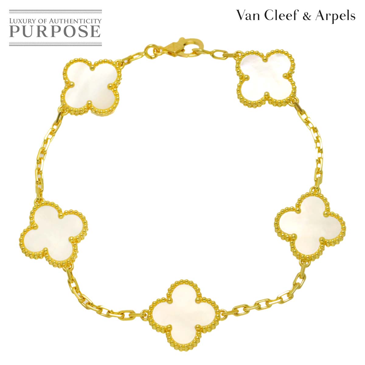 Van Cleef & Arpels ヴィンテージ アルハンブラ オニキス ピアス K18