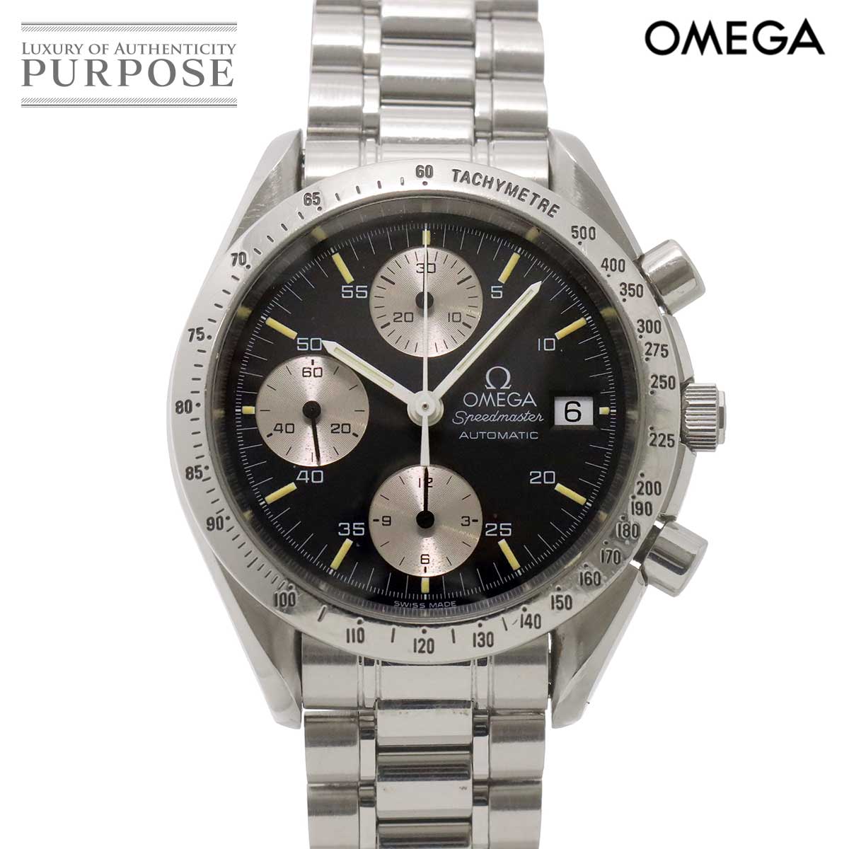 OMEGA スピードマスター デイト 3511 50 クロノグラフ メンズ 腕時計 ブラック オートマ 自動巻き ウォッチ Speedmaster オメガ 90346313