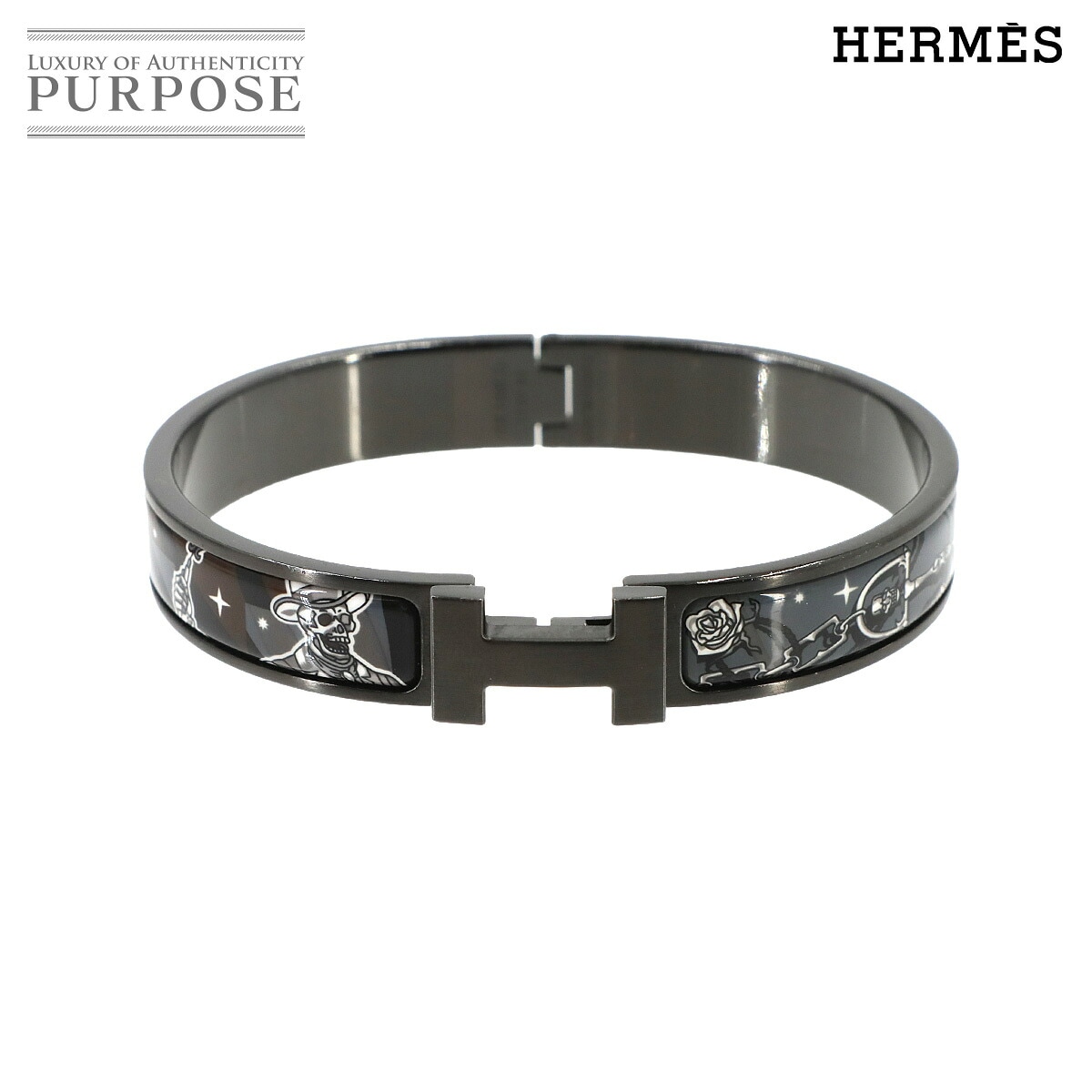 HERMES クリックHH T6 バングル セ ラ フェット グランクラシック ソーブラック アクセサリー Clic HH エルメス 90342372