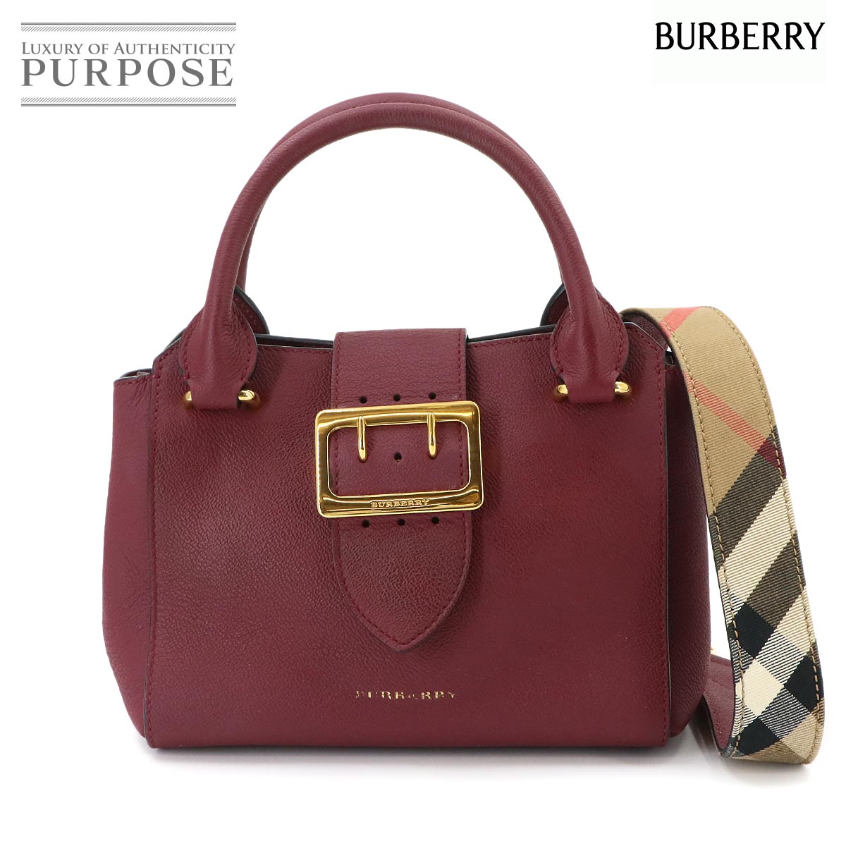 BURBERRY ハウスチェック バナー ミディアム 2way トート ショルダー