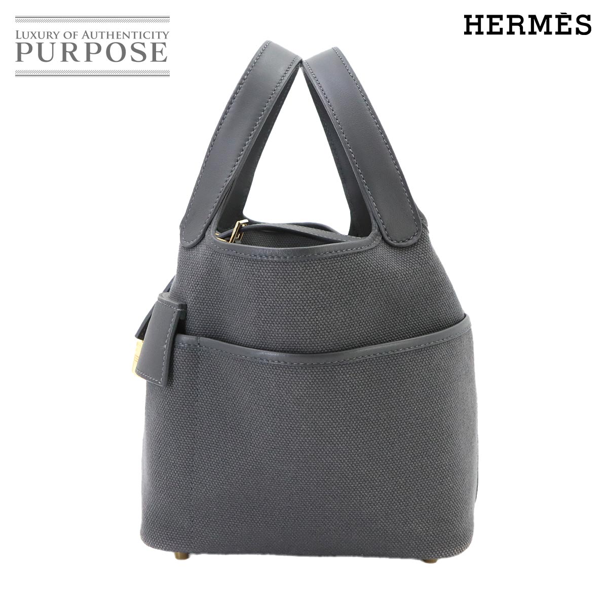 HERMES ピコタンロック 18 PM カーゴ ポケット トワルゴエラン スイフト アルドワーズ K刻印 ゴールド 金具 Picotin Lock cargo pocket エルメス 90344716