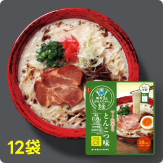 ぷるんちゃん麺　とんこつ味12食  賞味期限2025.11.28