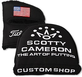 スコッティキャメロン USフラッグナイロン ラージマレット SCOTTYS CUSTOM SHOP 2013 US FLAG NYLON LARGE MALLET HEADCOVER SS BLACK