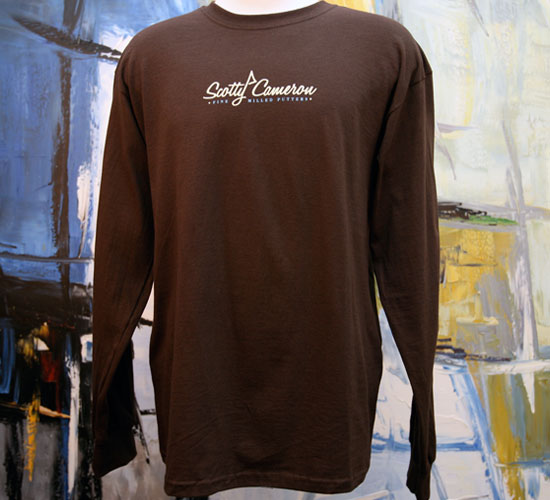 スコッティキャメロン オールドスクール　Tシャツ 長袖　ブラウン ラージ　SCOTTY CAMERON　2007 OLD SCHOOL T SHIRT LONG SLEEVES L BROWN 80393