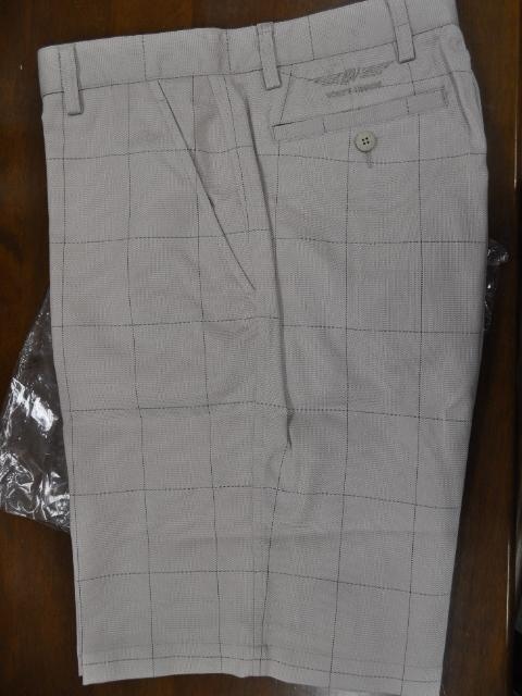 ボーケイ ショートパンツ　VOKEY FJ PERFORMANCE SHORT PANT  KHAKI/STONE PLAID 32 35650