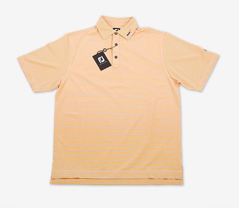ボーケイ ポロ ストレッチライルSM5 オレンジ VOKEY FJ PRO DRY STRETCH LISLE SM5 TOUR POLO SHIRT ORANGE STRIPE L (21712)