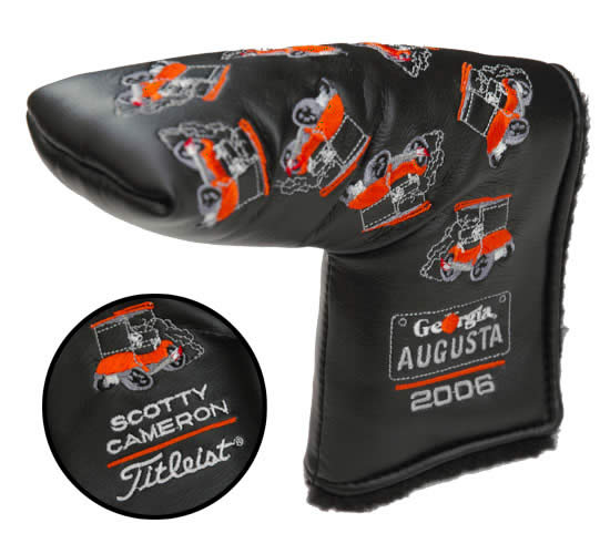 スコッティキャメロン マスターズ ヘッドカバー ブラック SCOTTY CAMERON 2006 AUGUSTA DNCING HOT ROD HEADCOVER BLACK 64200