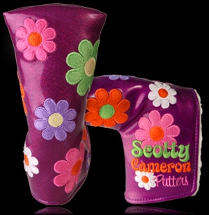 スコッティキャメロン パワーフラワーヘッドカバー パープル SCOTTY CAMERON　2010 COSMIC GRAPE SPARCLE HEADCOVER PURPLE 96311