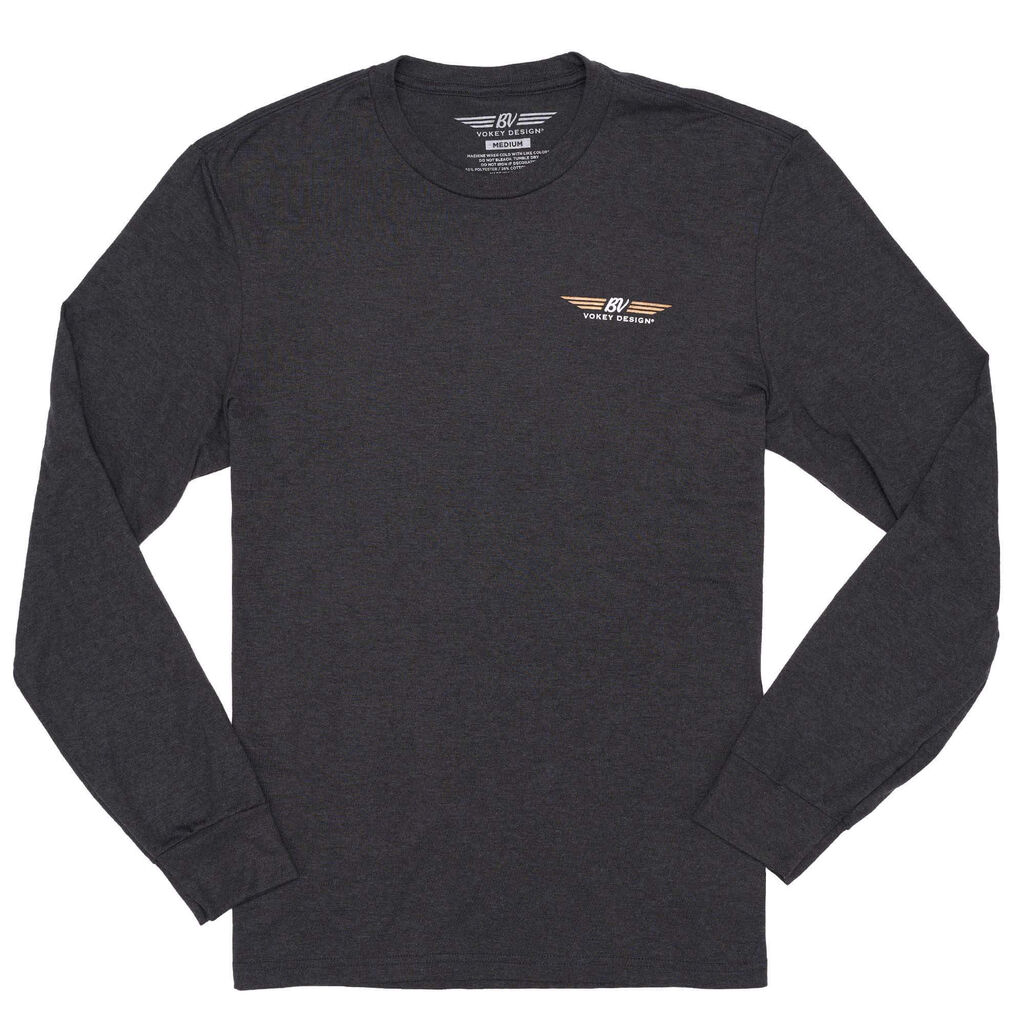 ボーケイ BVウィングス　ロングスリーブ　Tシャツ ブラックフロスト L　VOKEY BV WINGS LONG SLEEVE T SHIRT BLACK FROST L 40456