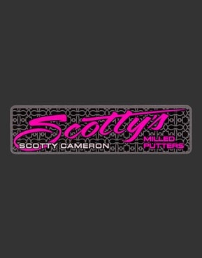 <送料無料代引不可メール便>スコッティキャメロン スコッティスクリプト レクタングル ステッカー ピンク/ブラック SCOTTY CAMERON 2021 SCOTTY SCRIPT RECTANGLE STICKER PINK/BLACK102939