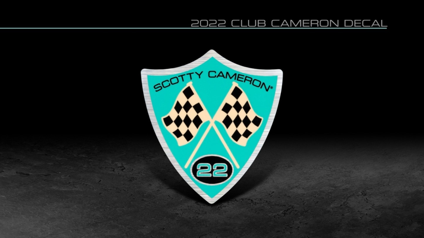<送料無料代引不可メール便>スコッティキャメロン 2022 チェッカーフラッグ ステッカー ブルー SCOTTY CAMERON 2022 CLUB CAMERON CHECKER FLAG DECAL CC2022ST