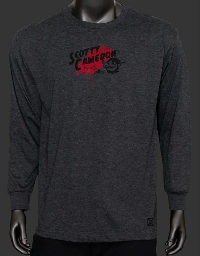 スコッティキャメロン レトロパレット 長袖Tシャツ チャコールヘザー S  SCOTTY CAMERON 2021 RETRO PALLET LONG SLEEVES T SHIRT CHARCOAL HEATHER S 104608