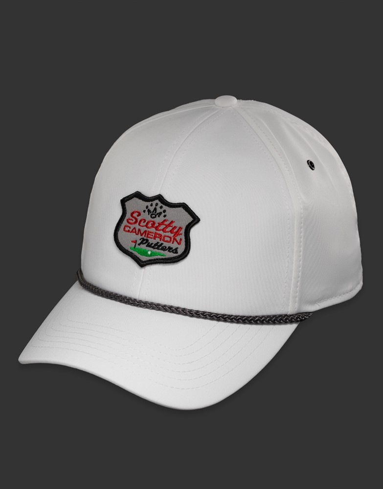 スコッティキャメロン SCレトロパッチ ロープキャップ ホワイト SCOTTY CAMERON 2022 SC RETRO PATCH CAP WHITE/RED 102858