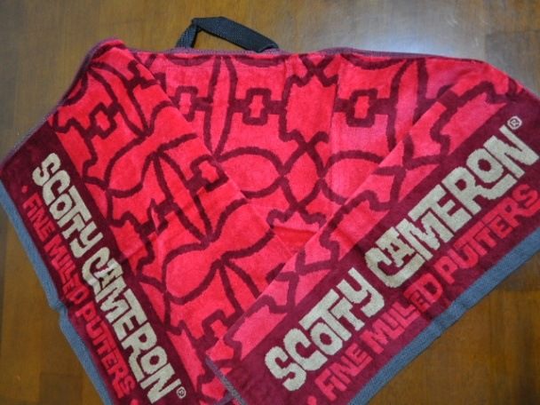 スコッティキャメロン スコッティドッグパターンタオル レッド SCOTTY CAMERON 2022 SCOTTY DOG PATERN CADDIE TOWEL RED 300261