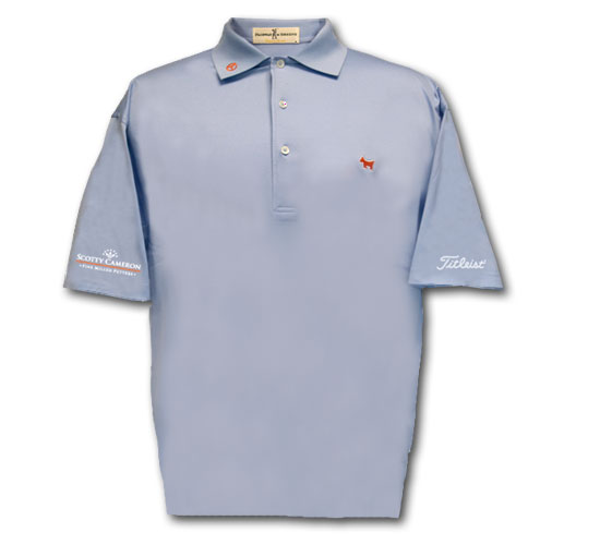 スコッティキャメロン スコッティドッグ クラシック ソリッドライル ポロシャツ ライトブルー M SCOTTY CAMERON POLO SHIRT SCOTTY DOG CLASSIC SOLID LISLE LIGHT BLUE MEDIUM 29920
